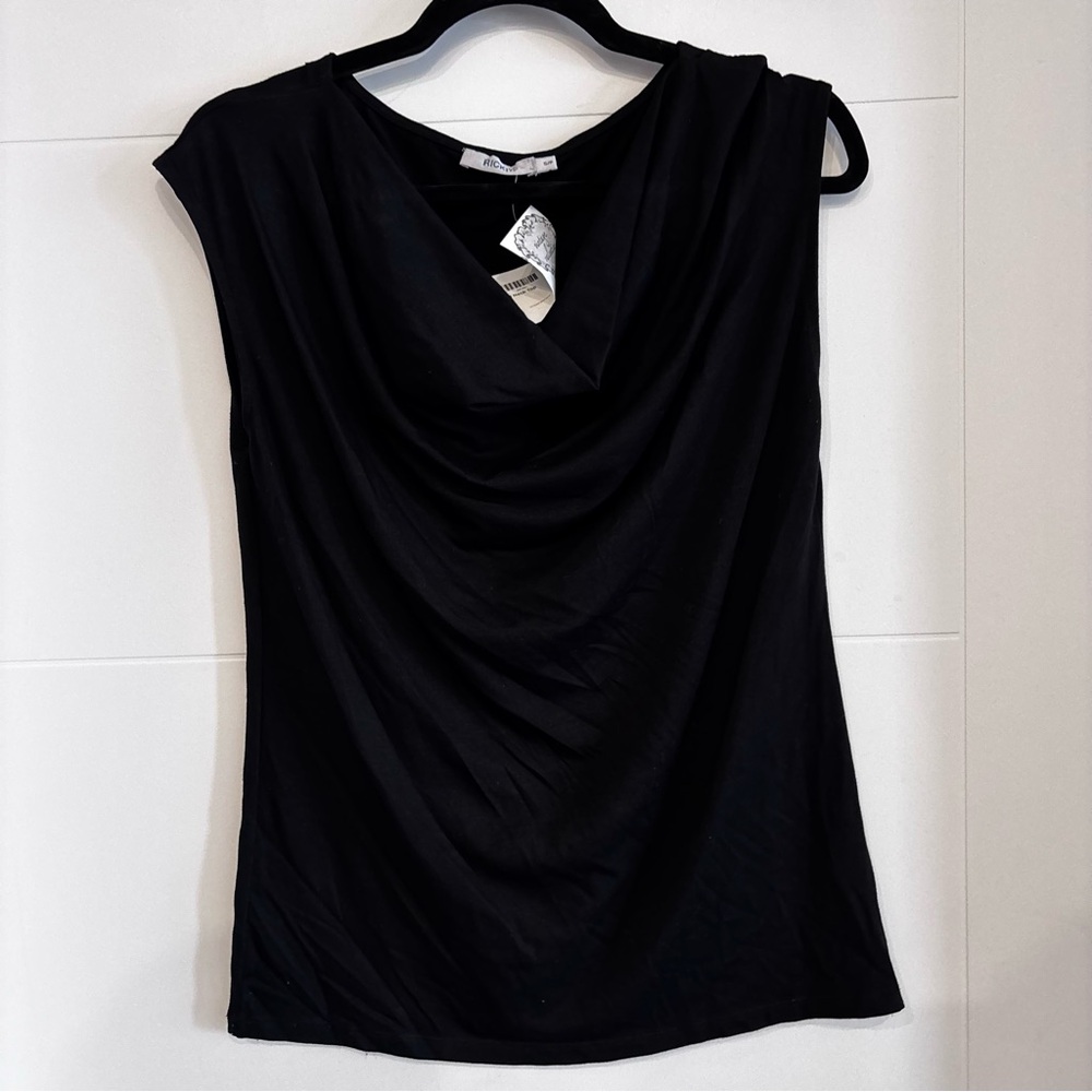 Ricki's Classic Black Drape Top